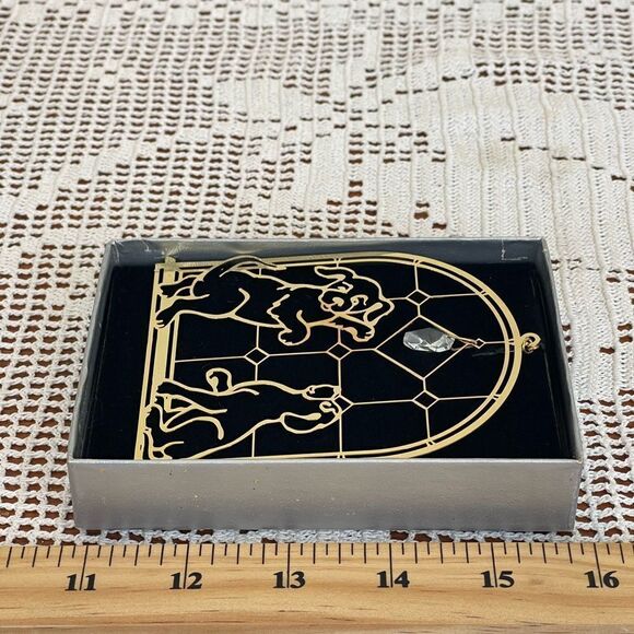 Vintage AURALIM 24k gold plated Christmas tree ornament || Christmas decoration - Picture 3 of 9